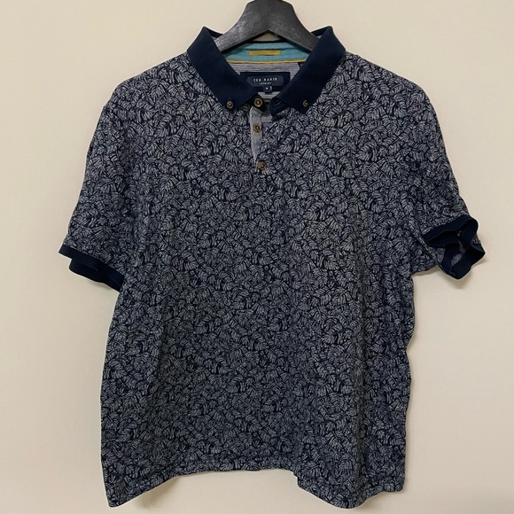 Ted Baker Floral Polo sz 6 - Picture 2 of 6